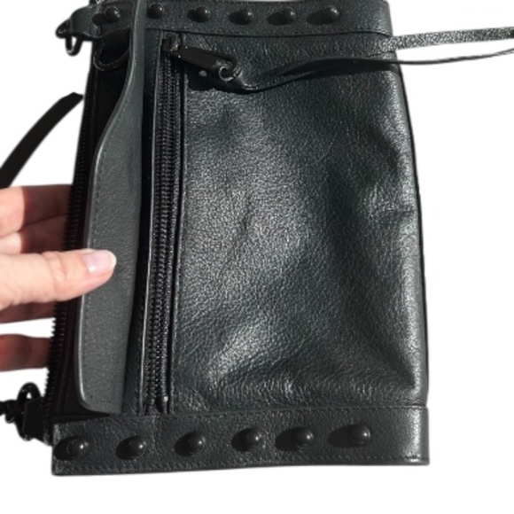 Rebecca Minkoff Leather Shoulder Bag with Stud detail - Picture 3 of 11
